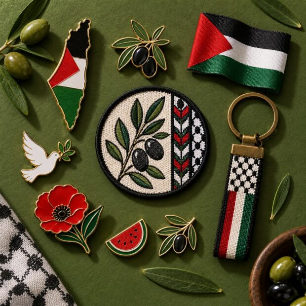 Pin’s Palestine & olivier