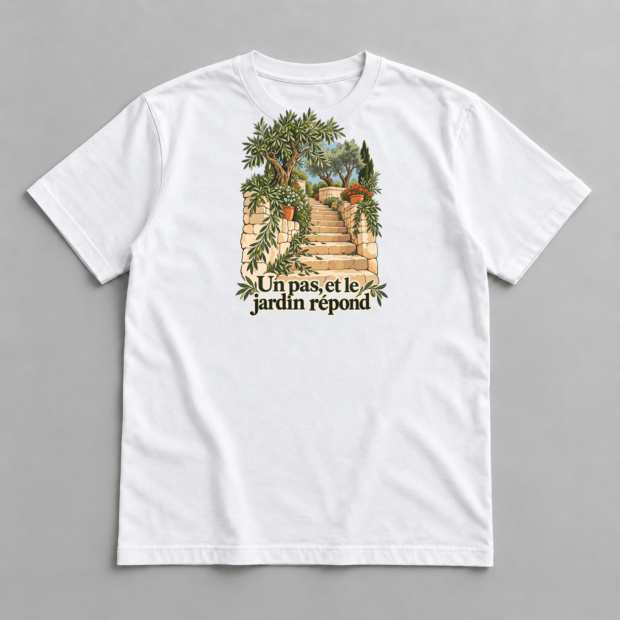 T-shirt « Un pas vers le jardin »