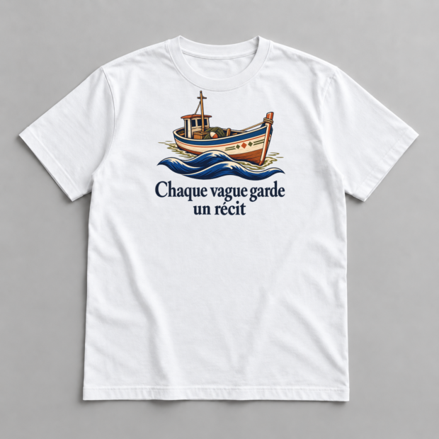 T-shirt « La barque au fil bleu »