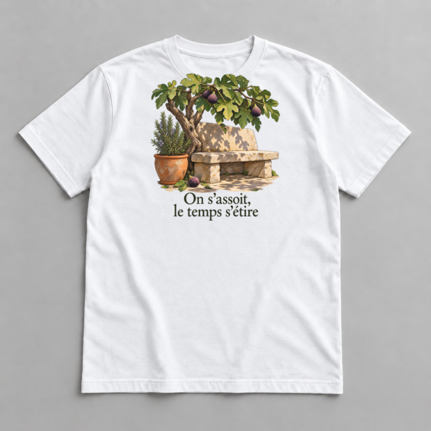 T-shirt « Le banc du figuier »
