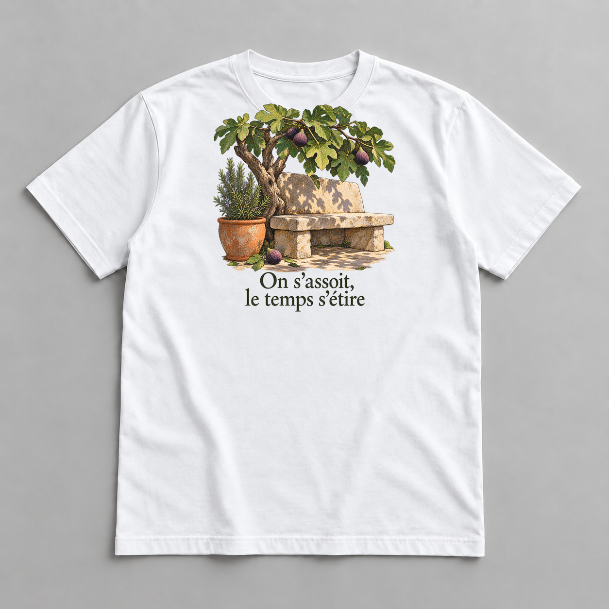 T-shirt « Le banc du figuier »