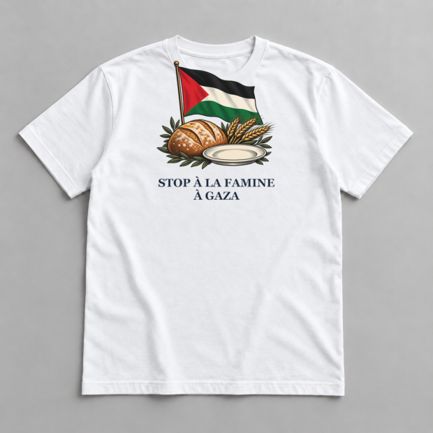 T-shirt « Stop à la famine à Gaza »