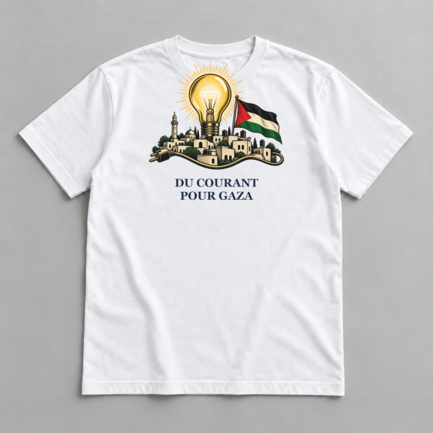 T-shirt « Du courant pour Gaza »