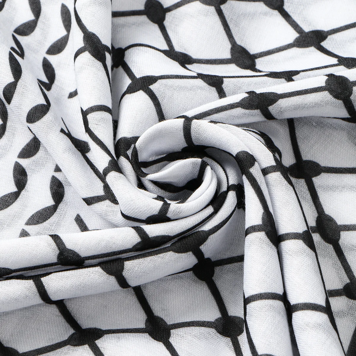 Hijab keffieh palestinien en polyester – 180 × 70 cm – Image 5