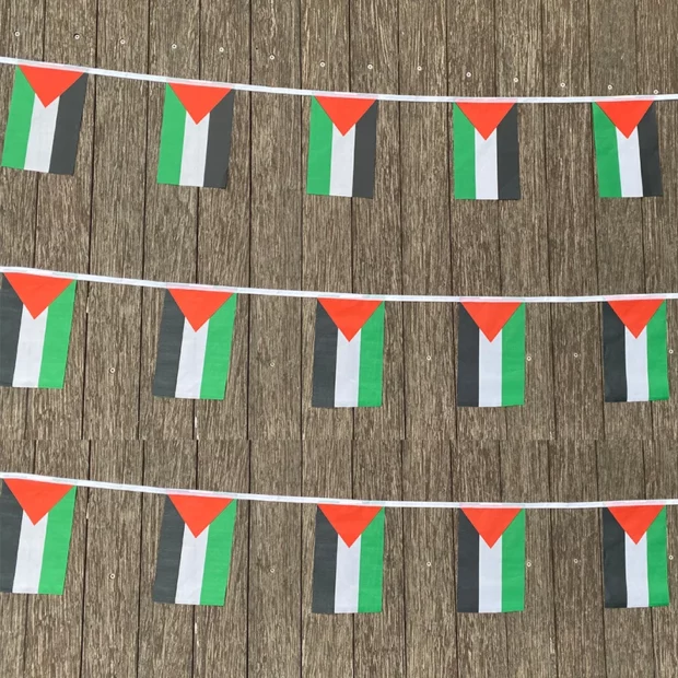 Guirlande de 20 fanions Palestine – décoration aux couleurs du drapeau