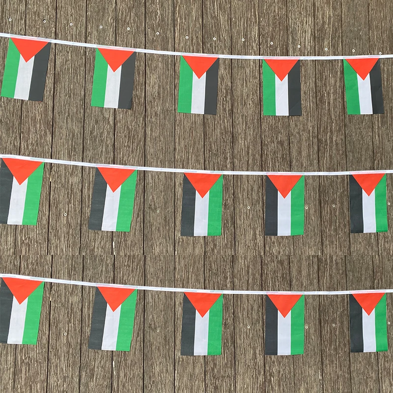 Guirlande de 20 fanions Palestine – décoration aux couleurs du drapeau