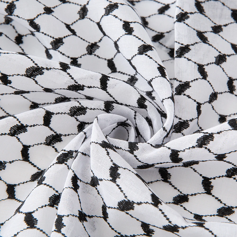 Détail du motif tissé du keffieh