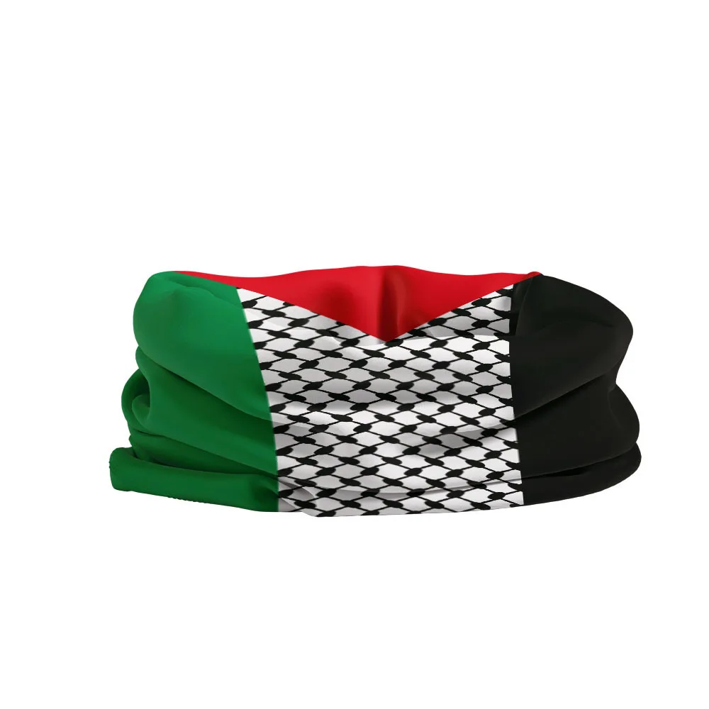 Cache-cou tubulaire palestinien aux couleurs du keffieh – 25 × 50 cm – Image 2