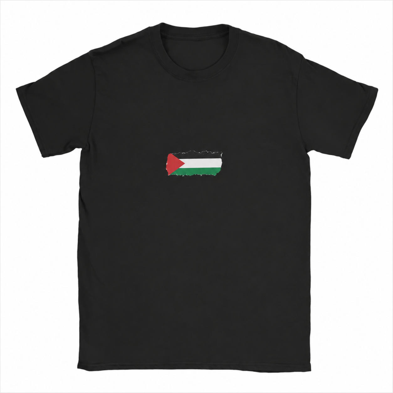 T-shirt Palestine imprimé avec drapeau – plusieurs coloris
