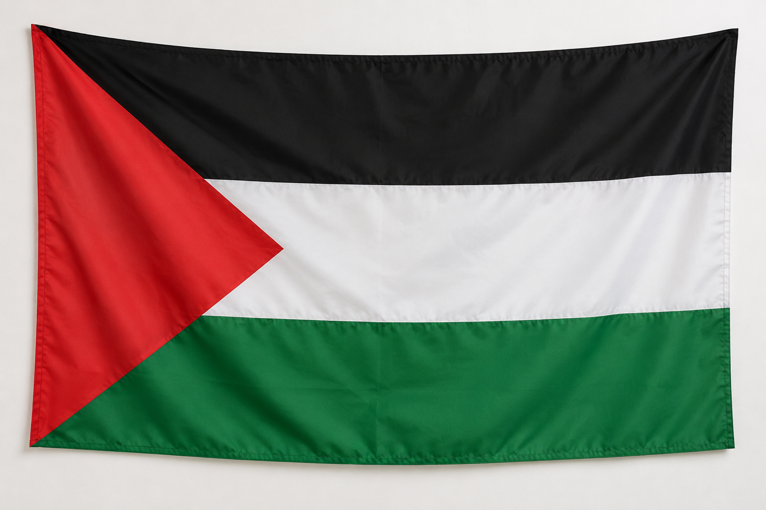Drapeau palestinien en polyester – 60 × 90 cm ou 90 × 150 cm